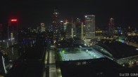 Archiv Foto Webcam Blick von Frankfurter Messe auf die Skyline 01:00