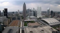 Archiv Foto Webcam Blick von Frankfurter Messe auf die Skyline 06:00