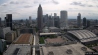 Archiv Foto Webcam Blick von Frankfurter Messe auf die Skyline 09:00