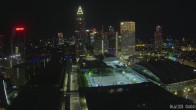 Archiv Foto Webcam Blick von Frankfurter Messe auf die Skyline 18:00