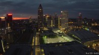 Archiv Foto Webcam Blick von Frankfurter Messe auf die Skyline 03:00