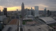 Archiv Foto Webcam Blick von Frankfurter Messe auf die Skyline 05:00