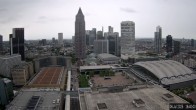 Archiv Foto Webcam Blick von Frankfurter Messe auf die Skyline 15:00