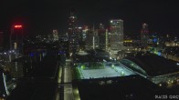 Archiv Foto Webcam Blick von Frankfurter Messe auf die Skyline 01:00
