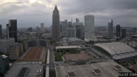 Archiv Foto Webcam Blick von Frankfurter Messe auf die Skyline 06:00