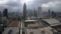 Archiv Foto Webcam Blick von Frankfurter Messe auf die Skyline 07:00