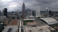 Archiv Foto Webcam Blick von Frankfurter Messe auf die Skyline 09:00