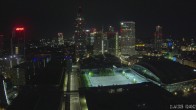 Archiv Foto Webcam Blick von Frankfurter Messe auf die Skyline 01:00