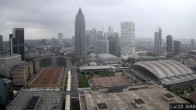 Archiv Foto Webcam Blick von Frankfurter Messe auf die Skyline 07:00