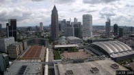 Archiv Foto Webcam Blick von Frankfurter Messe auf die Skyline 11:00