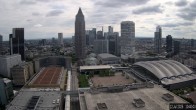 Archiv Foto Webcam Blick von Frankfurter Messe auf die Skyline 09:00