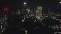 Archiv Foto Webcam Blick von Frankfurter Messe auf die Skyline 23:00