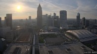 Archiv Foto Webcam Blick von Frankfurter Messe auf die Skyline 05:00