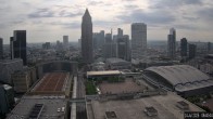 Archiv Foto Webcam Blick von Frankfurter Messe auf die Skyline 07:00