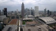 Archiv Foto Webcam Blick von Frankfurter Messe auf die Skyline 06:00
