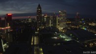Archiv Foto Webcam Blick von Frankfurter Messe auf die Skyline 03:00