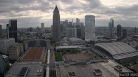 Archiv Foto Webcam Blick von Frankfurter Messe auf die Skyline 07:00