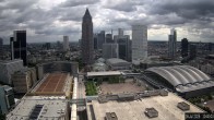 Archiv Foto Webcam Blick von Frankfurter Messe auf die Skyline 09:00