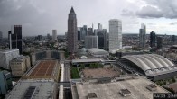 Archiv Foto Webcam Blick von Frankfurter Messe auf die Skyline 11:00
