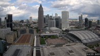 Archiv Foto Webcam Blick von Frankfurter Messe auf die Skyline 15:00
