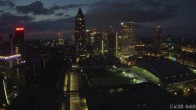 Archiv Foto Webcam Blick von Frankfurter Messe auf die Skyline 03:00