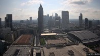Archiv Foto Webcam Blick von Frankfurter Messe auf die Skyline 07:00