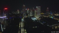 Archiv Foto Webcam Blick von Frankfurter Messe auf die Skyline 01:00