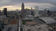 Archiv Foto Webcam Blick von Frankfurter Messe auf die Skyline 05:00