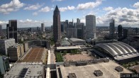 Archiv Foto Webcam Blick von Frankfurter Messe auf die Skyline 11:00