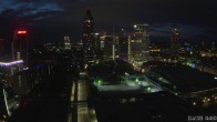 Archiv Foto Webcam Blick von Frankfurter Messe auf die Skyline 03:00
