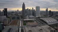 Archiv Foto Webcam Blick von Frankfurter Messe auf die Skyline 05:00