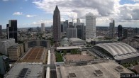 Archiv Foto Webcam Blick von Frankfurter Messe auf die Skyline 11:00