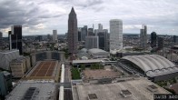Archiv Foto Webcam Blick von Frankfurter Messe auf die Skyline 15:00