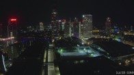 Archiv Foto Webcam Blick von Frankfurter Messe auf die Skyline 01:00