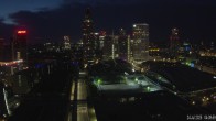 Archiv Foto Webcam Blick von Frankfurter Messe auf die Skyline 03:00