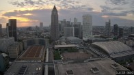 Archiv Foto Webcam Blick von Frankfurter Messe auf die Skyline 05:00