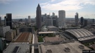 Archiv Foto Webcam Blick von Frankfurter Messe auf die Skyline 09:00