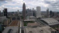Archiv Foto Webcam Blick von Frankfurter Messe auf die Skyline 11:00