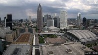 Archiv Foto Webcam Blick von Frankfurter Messe auf die Skyline 15:00