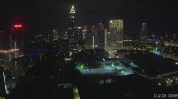 Archiv Foto Webcam Blick von Frankfurter Messe auf die Skyline 23:00