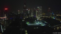 Archiv Foto Webcam Blick von Frankfurter Messe auf die Skyline 03:00