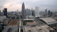 Archiv Foto Webcam Blick von Frankfurter Messe auf die Skyline 06:00