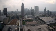 Archiv Foto Webcam Blick von Frankfurter Messe auf die Skyline 06:00