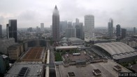 Archiv Foto Webcam Blick von Frankfurter Messe auf die Skyline 06:00