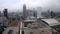 Archiv Foto Webcam Blick von Frankfurter Messe auf die Skyline 07:00
