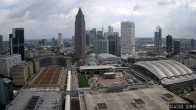 Archiv Foto Webcam Blick von Frankfurter Messe auf die Skyline 11:00