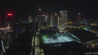 Archiv Foto Webcam Blick von Frankfurter Messe auf die Skyline 01:00
