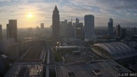 Archiv Foto Webcam Blick von Frankfurter Messe auf die Skyline 05:00