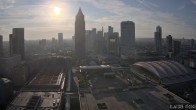 Archiv Foto Webcam Blick von Frankfurter Messe auf die Skyline 06:00