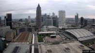 Archiv Foto Webcam Blick von Frankfurter Messe auf die Skyline 09:00